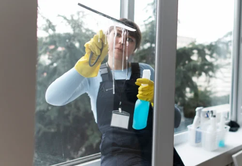 Nettoyage de vitres intérieures et extérieures à Locunolé